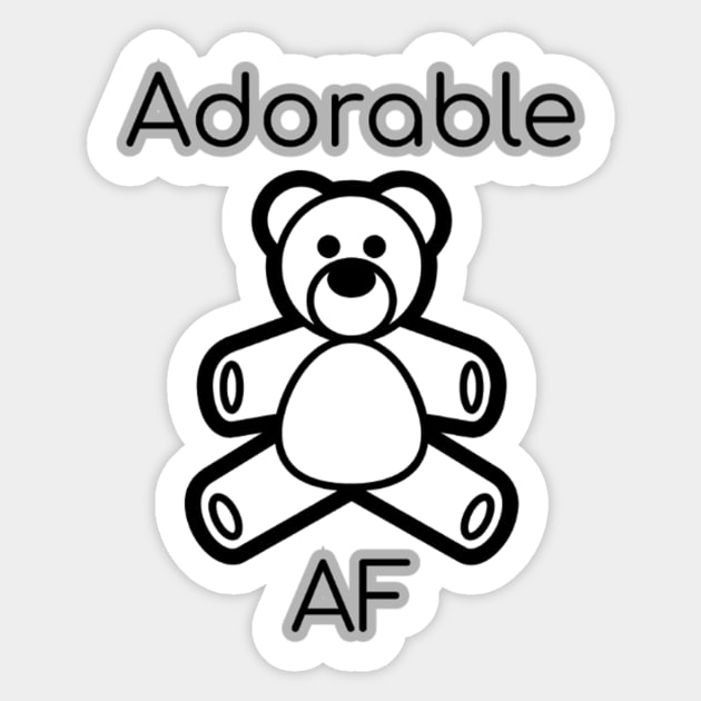 Adorable AF Sticker by MemeJab